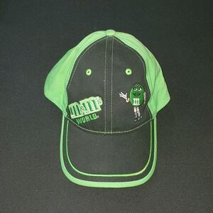 M&M's World New York Green Black Embroidered Adjustable Hat